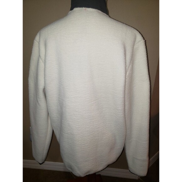 Avalanche Fleece Jacket Unisex M Cream Charcoal Gray MSRP $138 NWT - Picture 3 of 14